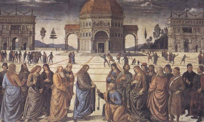 Pietro Perugino,Consigning the Keys